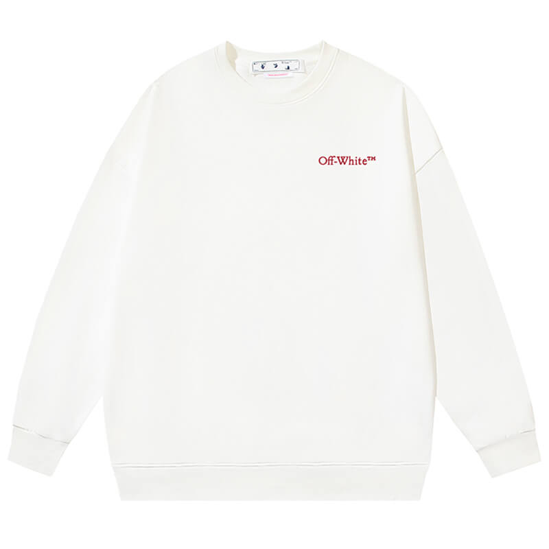 OFF-WHITE logo-print long-sleeve sweatshirt